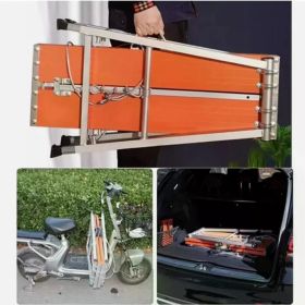 Folding Aluminum Scaffold Platform 250KG Heavy Load 5 Adjustable Height 70-120cm Anti Slip Large Work Platform Foldable No Assembly Portable Rust