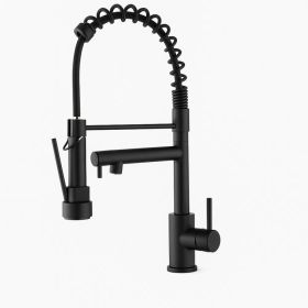Kitchen Faucet with Pull Down Sprayer, Touch On Single Handle 2- Function Stainless Steel Spring Neck, Single Hole Installation[Unable ship weeke (Option: default title)