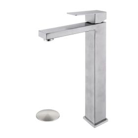 Bathroom Sink Single Handle Faucet with Pop-Up Drain (No Overflow) (Option: default title)